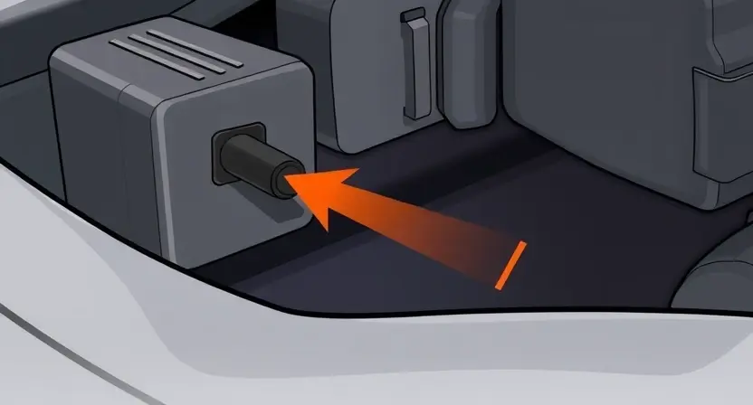 A close-up, detailed illustration of a vehicle's engine control unit (ECU) connected to a sensor wire. The image should highlight the wire's connection point and a visual representation of a weak signal – perhaps a faint, flickering line or a dimmed color around the connection. Focus on the physical components and the connection, avoiding any distracting background elements.