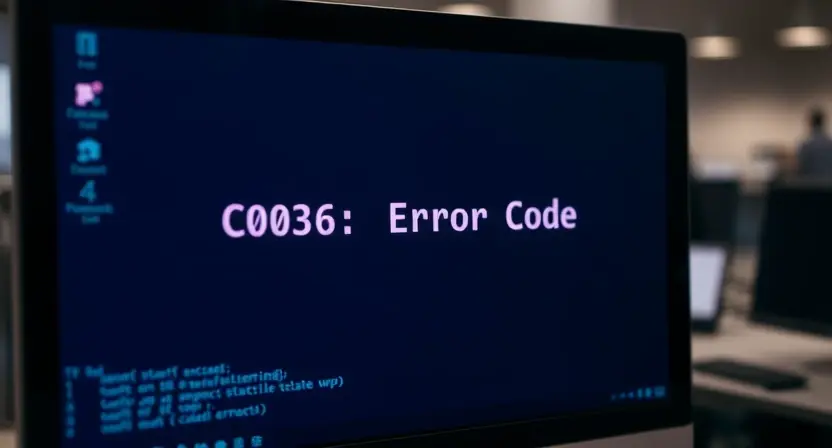 Код ошибки C0036: причины и диагностика