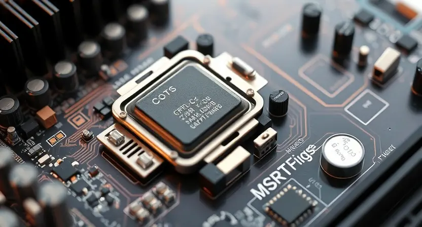 A close-up, detailed illustration of a computer motherboard with a highlighted CPU socket. Focus on the intricate circuitry and components. The image should convey a sense of technical precision and diagnostic examination.